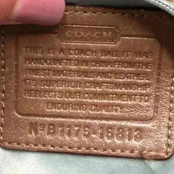 Coach Kristin Op Art Sateen Zip Top Tote Shoulder Bag #16813 - Picture 4 of 16